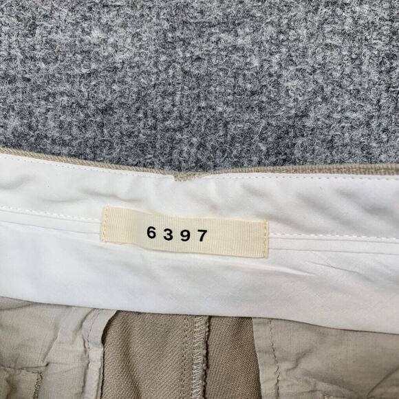 6397 Pants Women 0 Stone Cotton Wide Leg Pleated Front Zip Fly High Rise Trouser - Picture 5 of 13